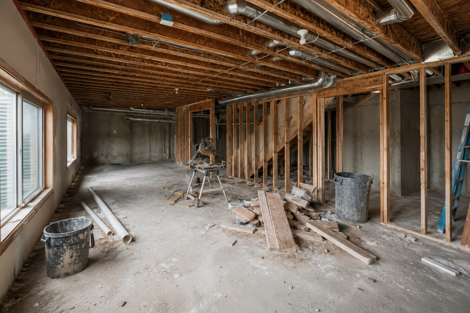 Before Photo of Basement Remodeling of House 1, New Jersey